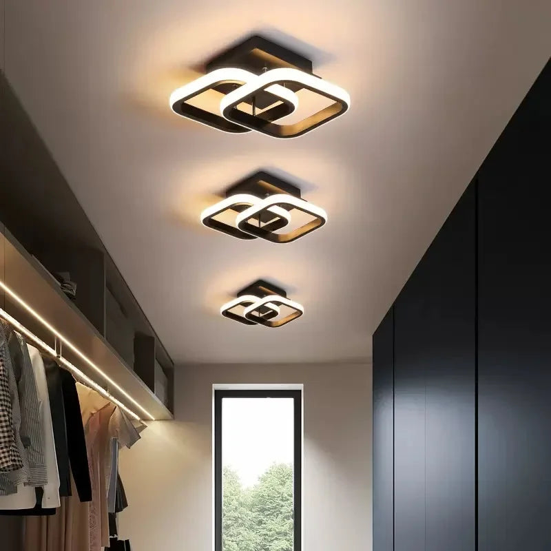 Ceiling Light Luxury Modern LED Ceiling Lamp Contemporary Flush Mount Chandelier Hotel Restaurant Lighting Fixture Minimalist Geometric Ceiling Light for Living Room Bedroom Dining Room Hallway Home Decor