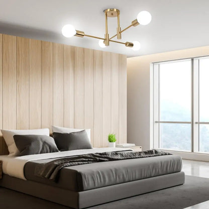 Ceiling Lights Luxury Modern Ceiling Lamp Ceiling Chandelier Hotel Lighting Fixture LED Sputnik Chandelier Nordic Ceiling Light Contemporary Bedroom Living Room Dining Room Foyer Hallway Restaurant Decorative Ceiling Lighting Gold Black Designer Lamp