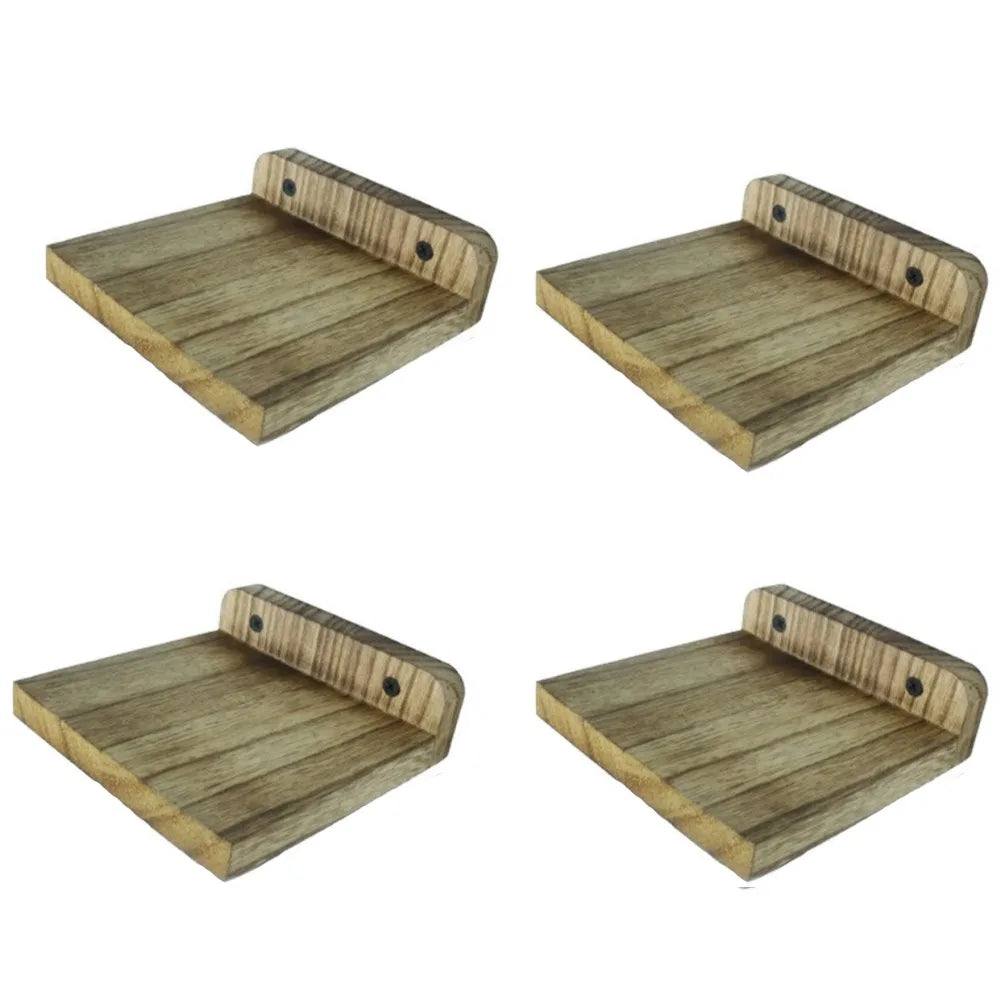 Floating Shelves Modern 4PCS Decorative Wall Shelves Small Wall Mounted Storage Shelves for Bathroom Kitchen Bedroom Living Room