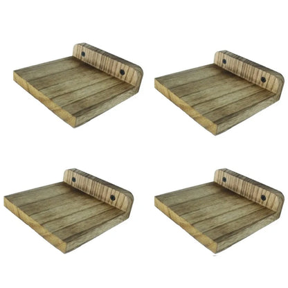 Floating Shelves Modern 4PCS Decorative Wall Shelves Small Wall Mounted Storage Shelves for Bathroom Kitchen Bedroom Living Room