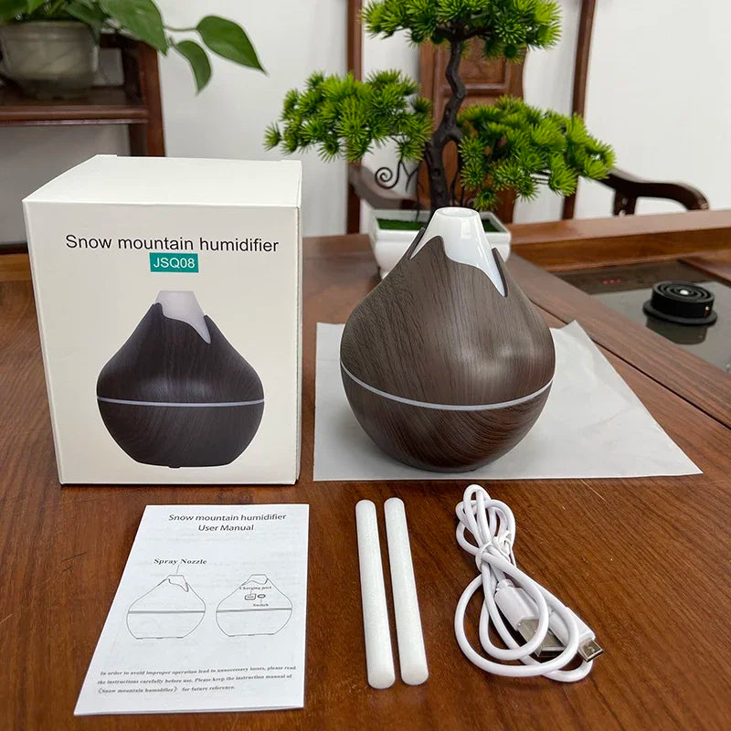 Diffuser Aroma Oil Diffuser Ultrasonic Essential Oil Diffuser Air Humidifier with LED Night Light for Bedroom Living Room Office Home Decor