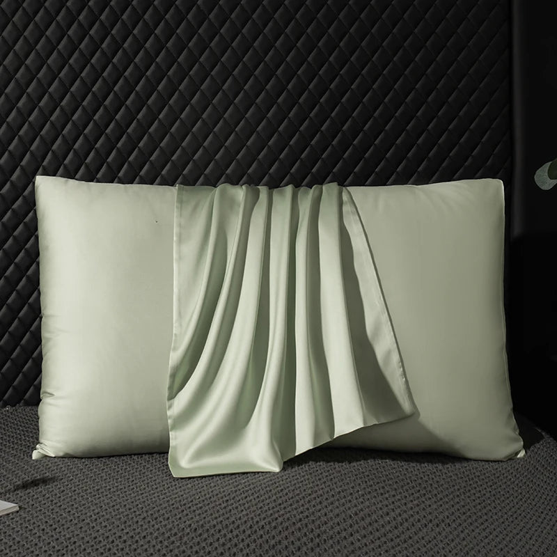 Luxury Silk Pillowcase Pure Mulberry Natural Silk Pillow Cover Soft Cooling Pillow Case for Hair Skin Anti-Frizz Anti-Wrinkle