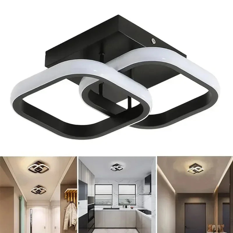 Ceiling Light Luxury Modern LED Ceiling Lamp Contemporary Flush Mount Chandelier Hotel Restaurant Lighting Fixture Minimalist Geometric Ceiling Light for Living Room Bedroom Dining Room Hallway Home Decor