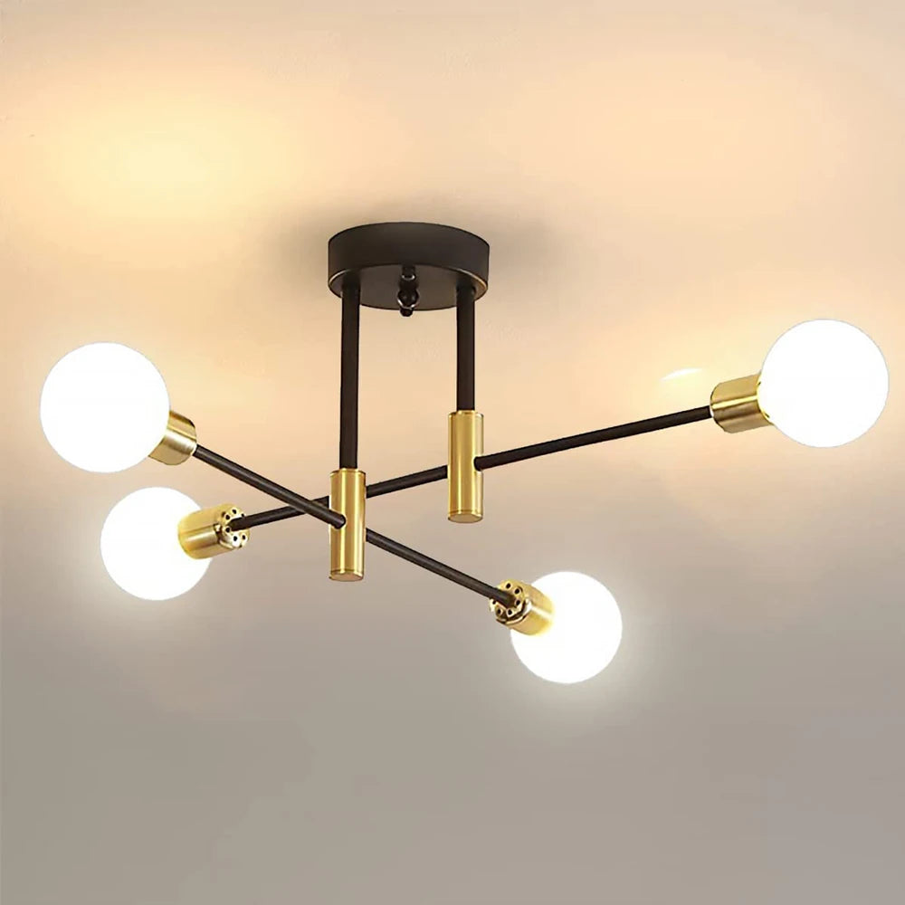 Ceiling Lights Luxury Modern Ceiling Lamp Ceiling Chandelier Hotel Lighting Fixture LED Sputnik Chandelier Nordic Ceiling Light Contemporary Bedroom Living Room Dining Room Foyer Hallway Restaurant Decorative Ceiling Lighting Gold Black Designer Lamp