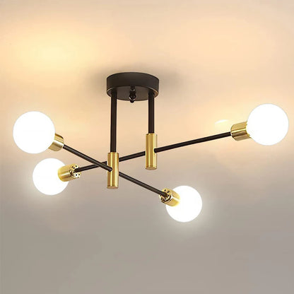 Ceiling Lights Luxury Modern Ceiling Lamp Ceiling Chandelier Hotel Lighting Fixture LED Sputnik Chandelier Nordic Ceiling Light Contemporary Bedroom Living Room Dining Room Foyer Hallway Restaurant Decorative Ceiling Lighting Gold Black Designer Lamp