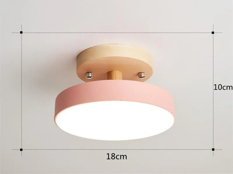 Ceiling Light Luxury Nordic Ceiling Lamp Modern Flush Mount Light Scandinavian Minimalist Ceiling Fixture Hotel Restaurant Hallway Bedroom Living Room Wooden Ceiling Light Contemporary Home Decor