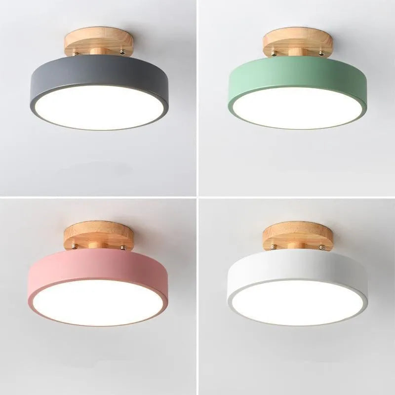 Ceiling Light Luxury Nordic Ceiling Lamp Modern Flush Mount Light Scandinavian Minimalist Ceiling Fixture Hotel Restaurant Hallway Bedroom Living Room Wooden Ceiling Light Contemporary Home Decor