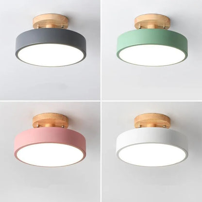 Ceiling Light Luxury Nordic Ceiling Lamp Modern Flush Mount Light Scandinavian Minimalist Ceiling Fixture Hotel Restaurant Hallway Bedroom Living Room Wooden Ceiling Light Contemporary Home Decor