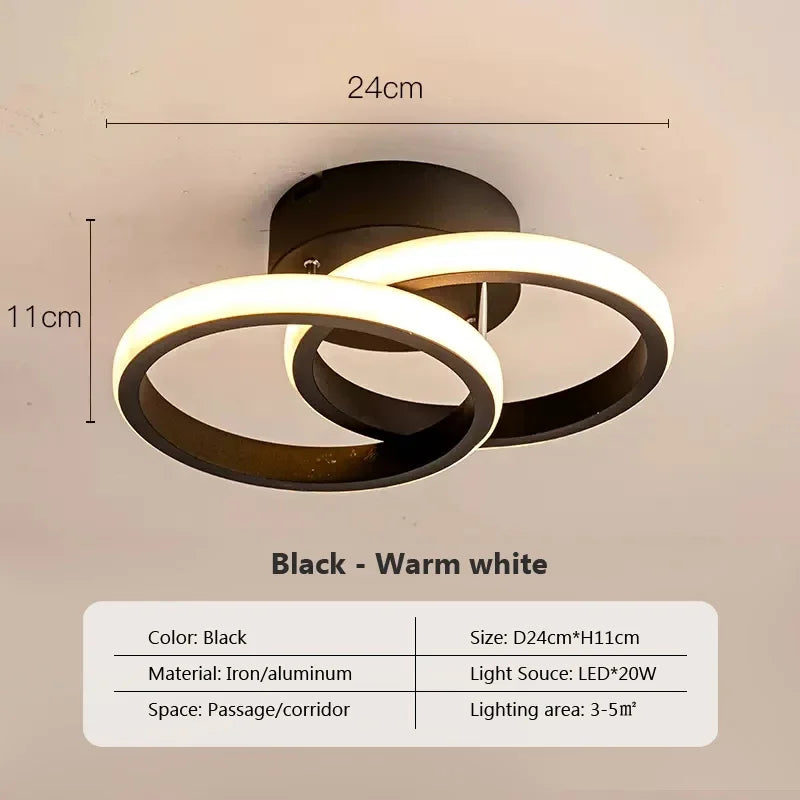 Ceiling Light Luxury Modern LED Ceiling Lamp Contemporary Flush Mount Chandelier Hotel Restaurant Lighting Fixture Minimalist Geometric Ceiling Light for Living Room Bedroom Dining Room Hallway Home Decor