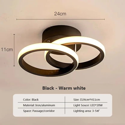 Ceiling Light Luxury Modern LED Ceiling Lamp Contemporary Flush Mount Chandelier Hotel Restaurant Lighting Fixture Minimalist Geometric Ceiling Light for Living Room Bedroom Dining Room Hallway Home Decor