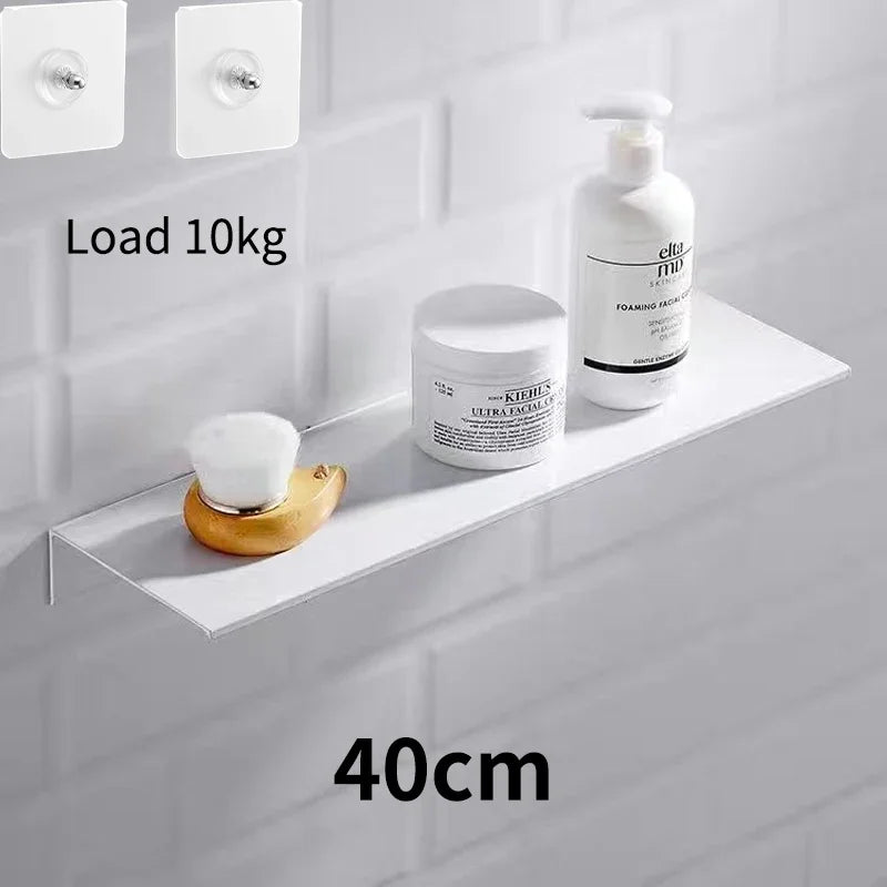 Floating Shelves Modern Wall Shelves Bathroom Storage Shelves Wall Mounted Organizer Shelves for Kitchen Bedroom Living Room
