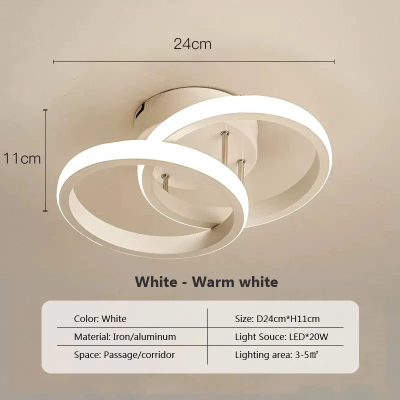 Ceiling Light Luxury Modern LED Ceiling Lamp Contemporary Flush Mount Chandelier Hotel Restaurant Lighting Fixture Minimalist Geometric Ceiling Light for Living Room Bedroom Dining Room Hallway Home Decor
