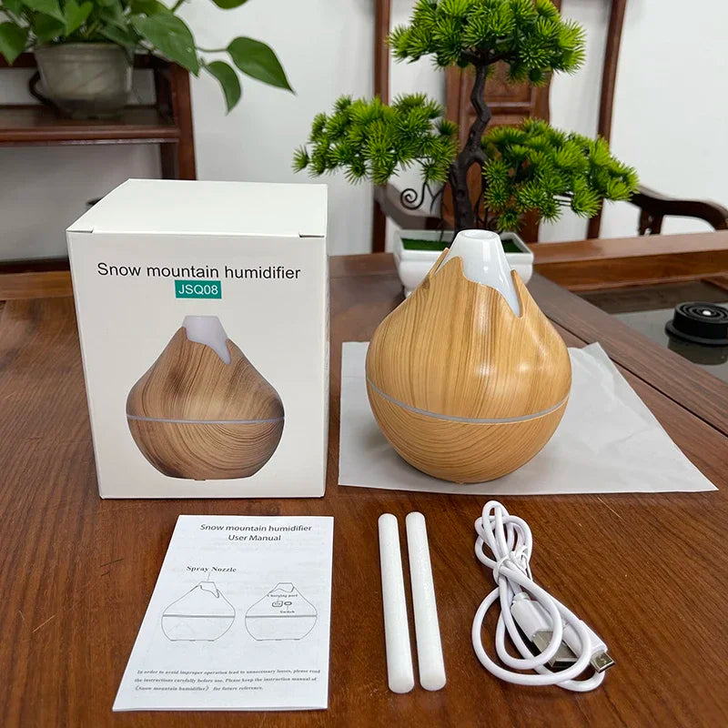 Diffuser Aroma Oil Diffuser Ultrasonic Essential Oil Diffuser Air Humidifier with LED Night Light for Bedroom Living Room Office Home Decor