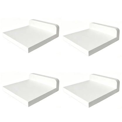 Floating Shelves Modern 4PCS Decorative Wall Shelves Small Wall Mounted Storage Shelves for Bathroom Kitchen Bedroom Living Room