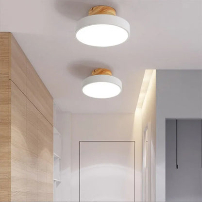 Ceiling Light Luxury Nordic Ceiling Lamp Modern Flush Mount Light Scandinavian Minimalist Ceiling Fixture Hotel Restaurant Hallway Bedroom Living Room Wooden Ceiling Light Contemporary Home Decor