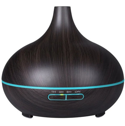 Diffuser 550ml Aroma Diffuser, Essential Oil Diffuser Humidifier, Ultrasonic Air Humidifier, Hotel Collection Fragrance Diffuser, Bedroom Aromatherapy Diffuser, Large Capacity Cool Mist Humidifier, LED Light Wood Grain Diffuser, Bedroom Decor