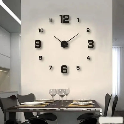 Luxury Wall Clock Modern Frameless Acrylic DIY Wall Clock Large Silent Decorative Wall Clock Minimalist Wall Stickers Clock for Living Room Kitchen