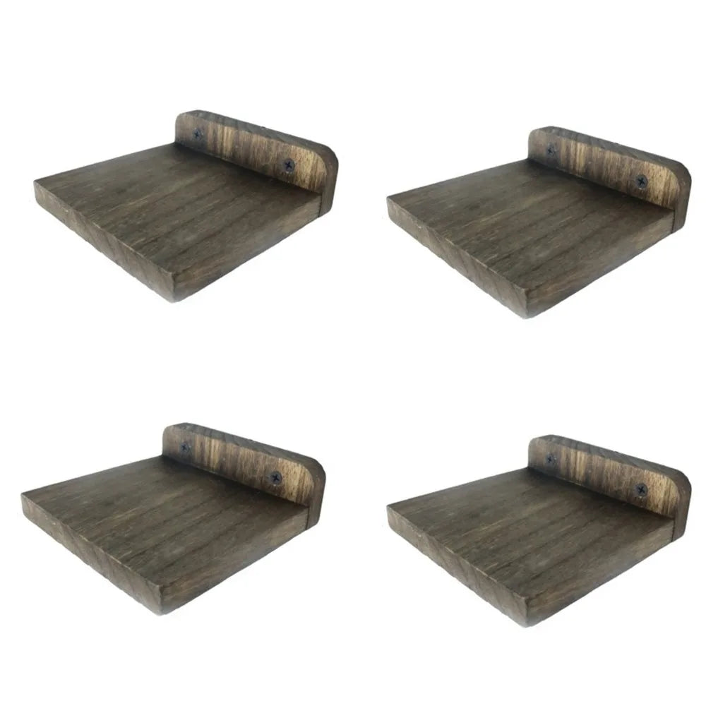 Floating Shelves Modern 4PCS Decorative Wall Shelves Small Wall Mounted Storage Shelves for Bathroom Kitchen Bedroom Living Room