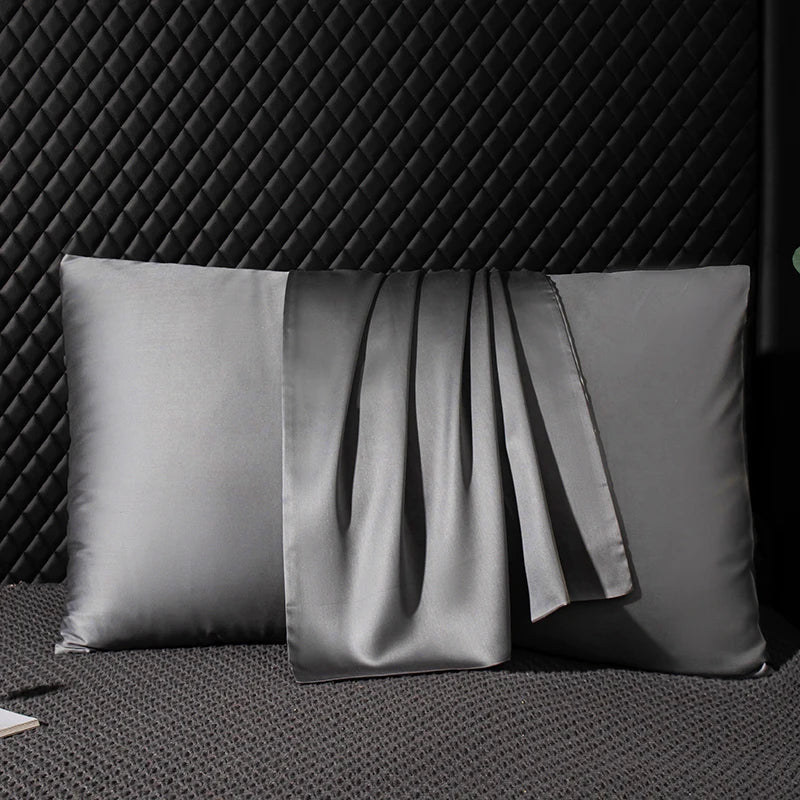 Luxury Silk Pillowcase Pure Mulberry Natural Silk Pillow Cover Soft Cooling Pillow Case for Hair Skin Anti-Frizz Anti-Wrinkle