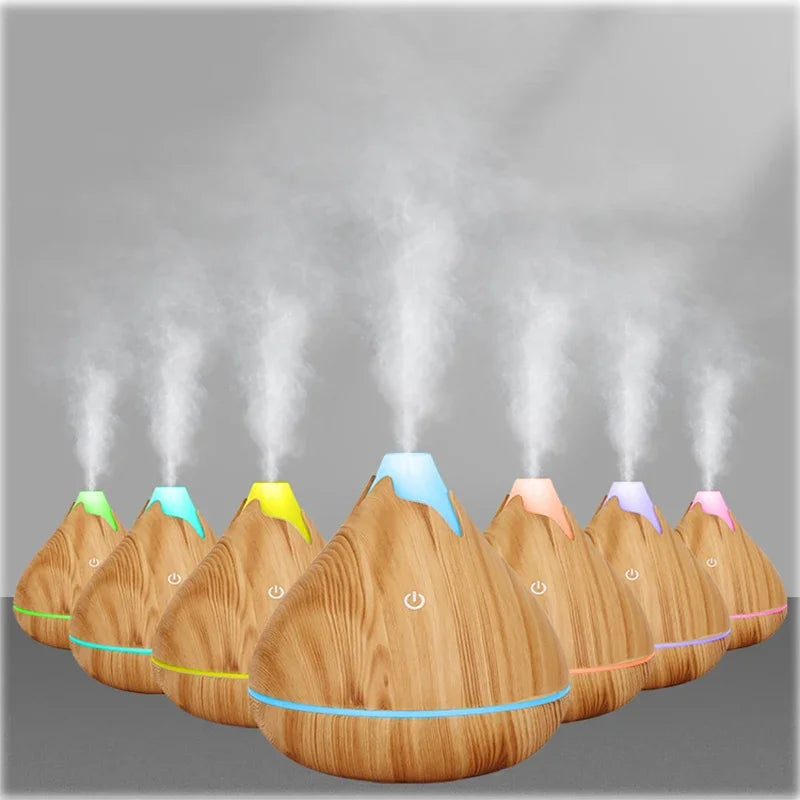 Diffuser Aroma Oil Diffuser Ultrasonic Essential Oil Diffuser Air Humidifier with LED Night Light for Bedroom Living Room Office Home Decor