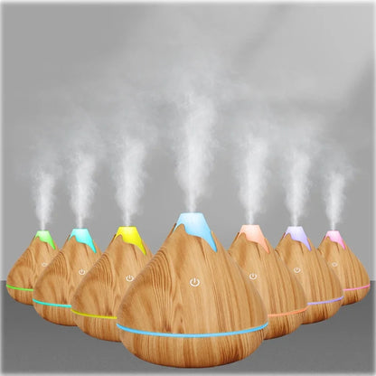 Diffuser Aroma Oil Diffuser Ultrasonic Essential Oil Diffuser Air Humidifier with LED Night Light for Bedroom Living Room Office Home Decor