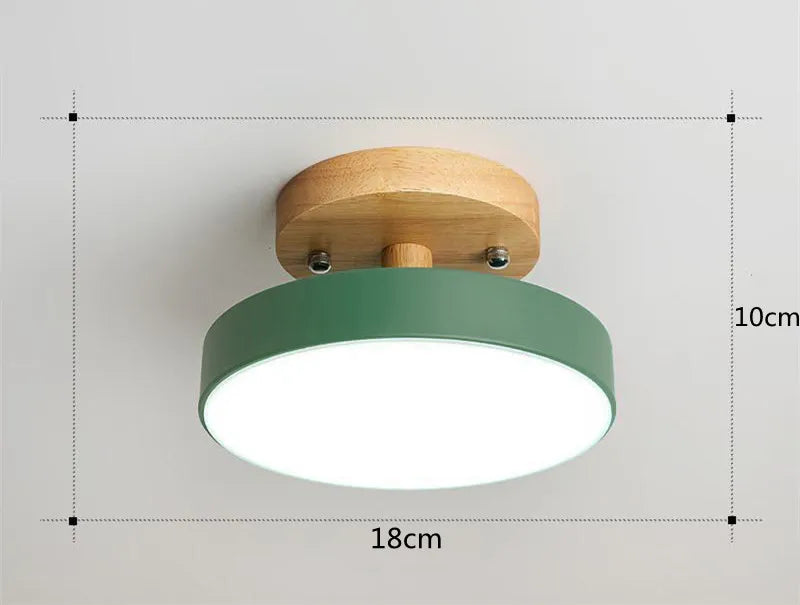 Ceiling Light Luxury Nordic Ceiling Lamp Modern Flush Mount Light Scandinavian Minimalist Ceiling Fixture Hotel Restaurant Hallway Bedroom Living Room Wooden Ceiling Light Contemporary Home Decor