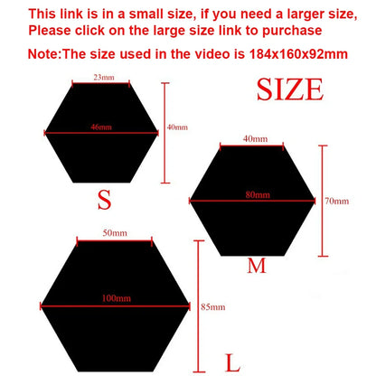 Luxury Decorative Mirror Hexagonal 6PCS Wall Stickers Modern Hexagon Mirror Tiles DIY Wall Decor for Living Room Bedroom Bathroom