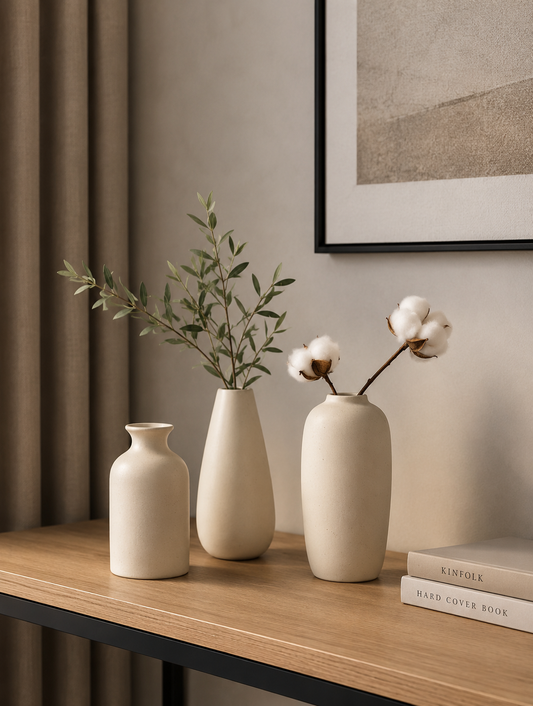 Ceramic Vase Nordic Decorative Vase Modern Minimalist Flower Vase Scandinavian Home Decor Matte Ceramic Pottery Vase Tabletop Centerpiece Living Room Decor Bedroom Decor Dining Table Accent Vase Hotel Lobby Decoration