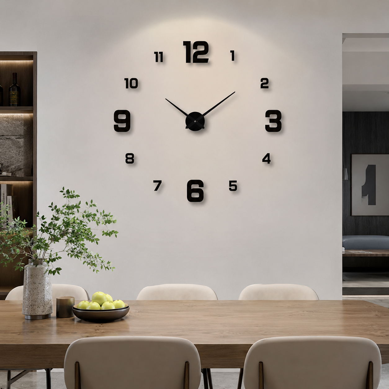 Luxury Wall Clock Modern Frameless Acrylic DIY Wall Clock Large Silent Decorative Wall Clock Minimalist Wall Stickers Clock for Living Room Kitchen